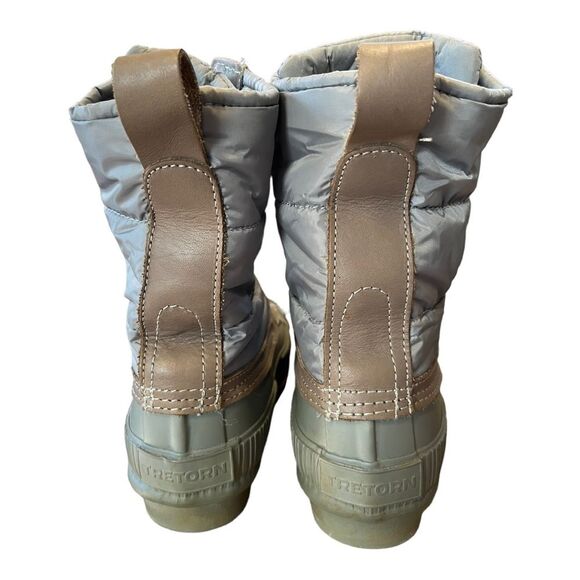 Tretorn | Faux Leather Ankle Gray Foley Lace Up Boots Girls 4 - Picture 4 of 8